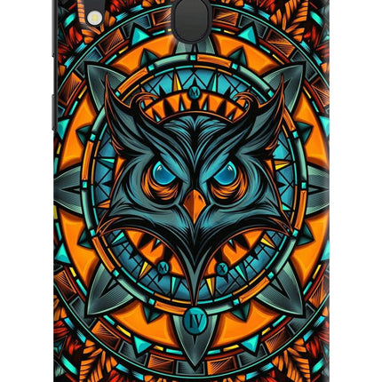 Angry Owl Art Samsung M20 Hard Case Back Cover by Casekaro