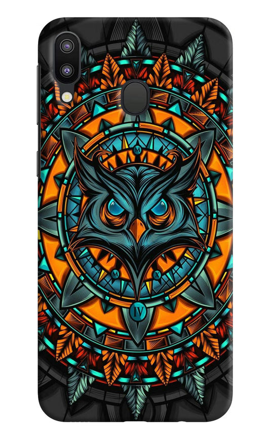 Angry Owl Art Samsung M20 Hard Case Back Cover by Casekaro