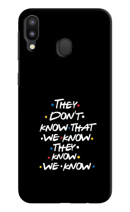 FRIENDS Dialogue Samsung M20 Hard Case Back Cover by Casekaro