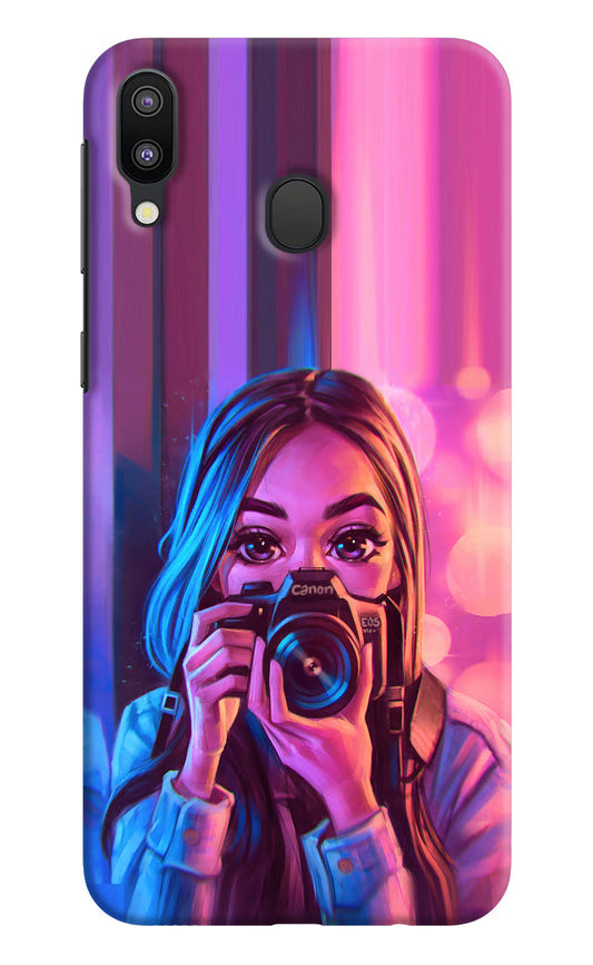 Girl Photographer Samsung M20 Hard Case Back Cover by Casekaro