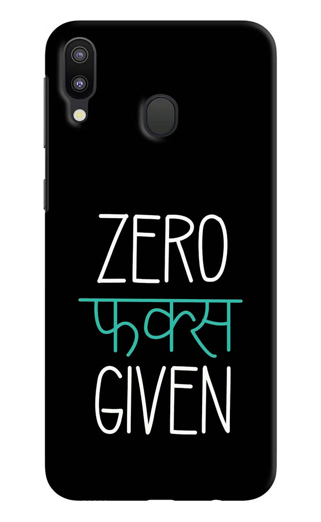 Zero Fucks Given Samsung M20 Hard Case Back Cover by Casekaro