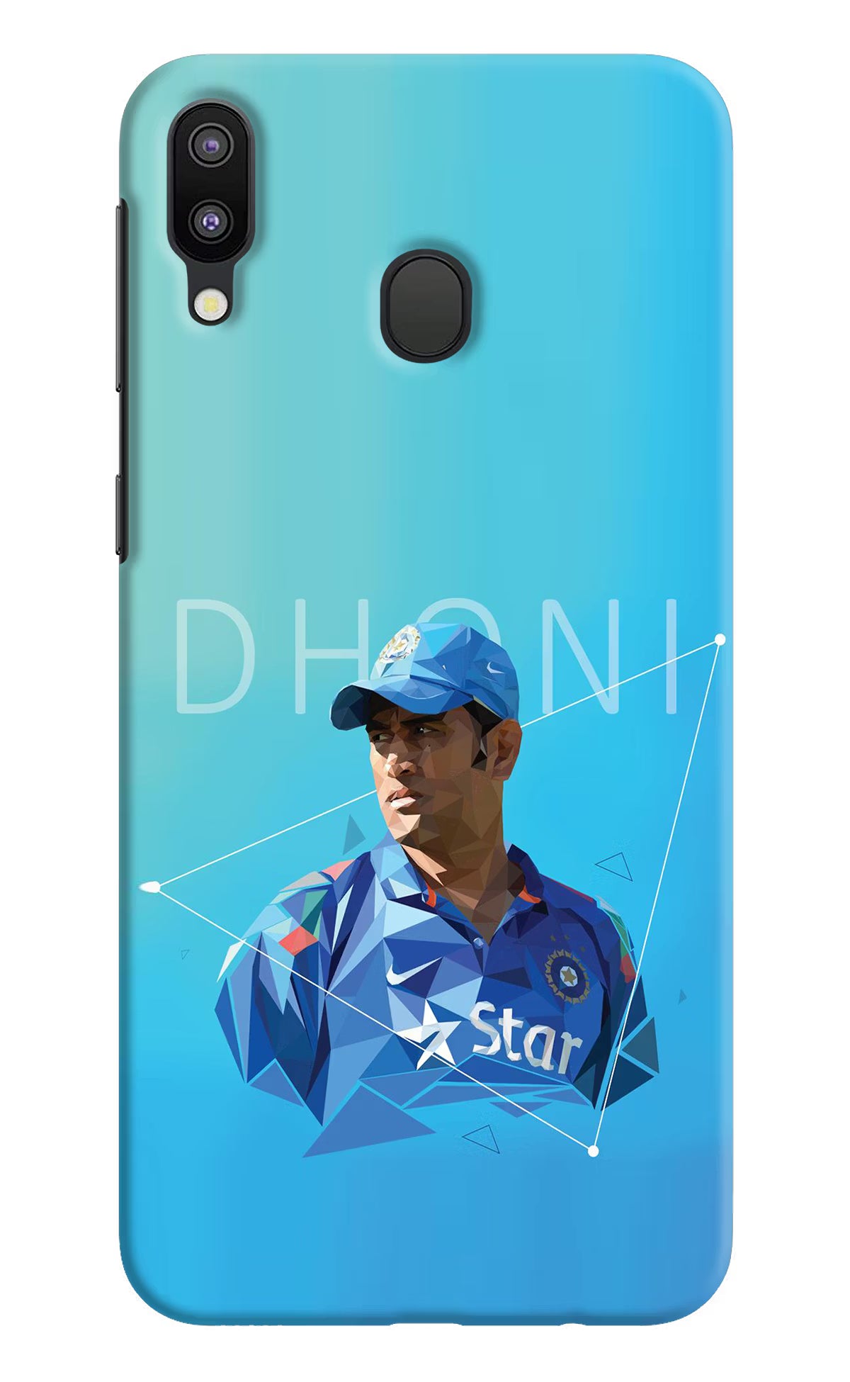 Dhoni Artwork Samsung M20 Hard Case Back Cover by Casekaro