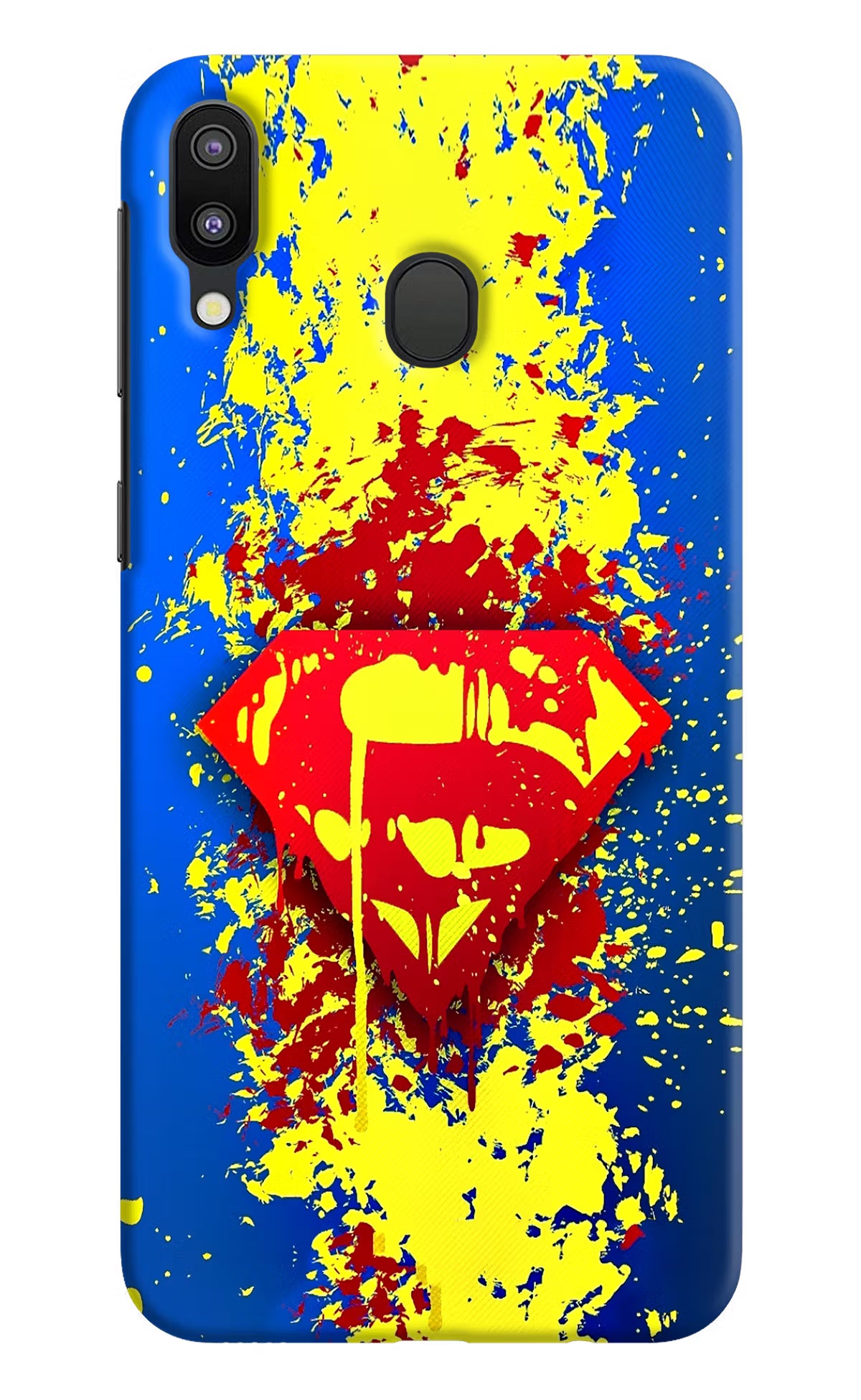 Superman logo Samsung M20 Hard Case Back Cover by Casekaro