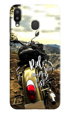 Ride More Worry Less Samsung M20 Hard Case Back Cover by Casekaro