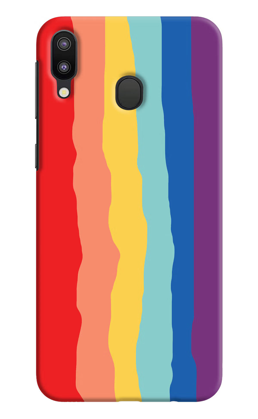 Rainbow Samsung M20 Back Cover, Hard case