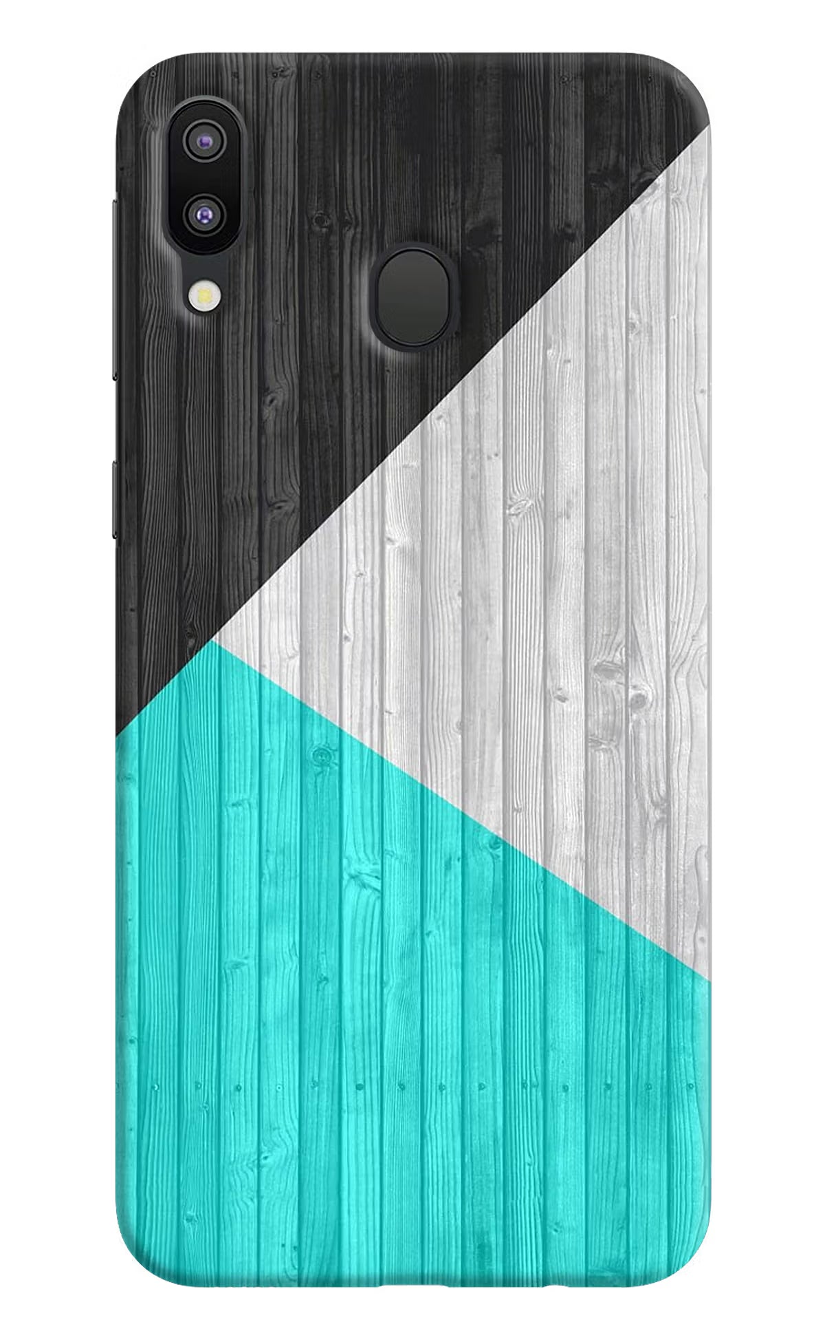 Wooden Abstract Samsung M20 Hard Case Back Cover by Casekaro