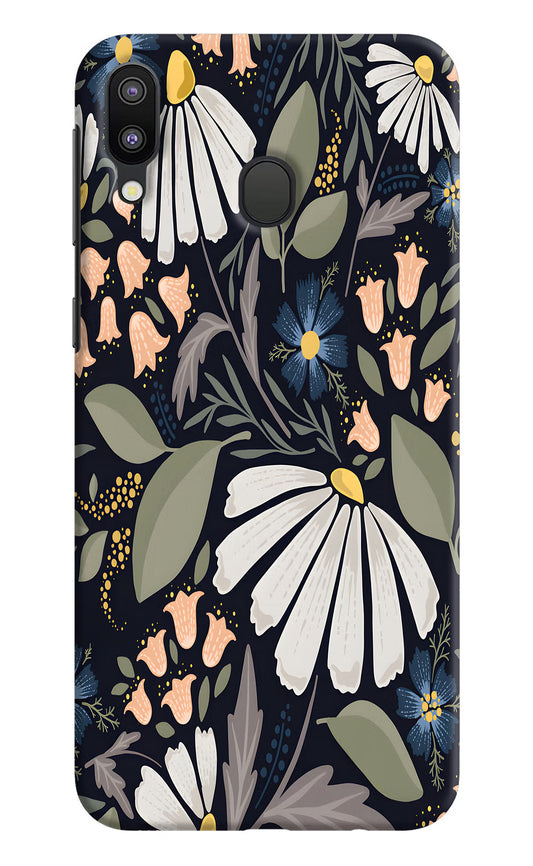 Flowers Art Samsung M20 Hard Case Back Cover by Casekaro