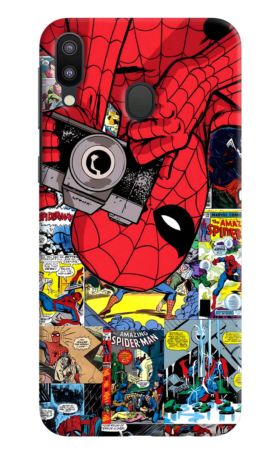 Spider Man Samsung M20 Back Cover, Hard case