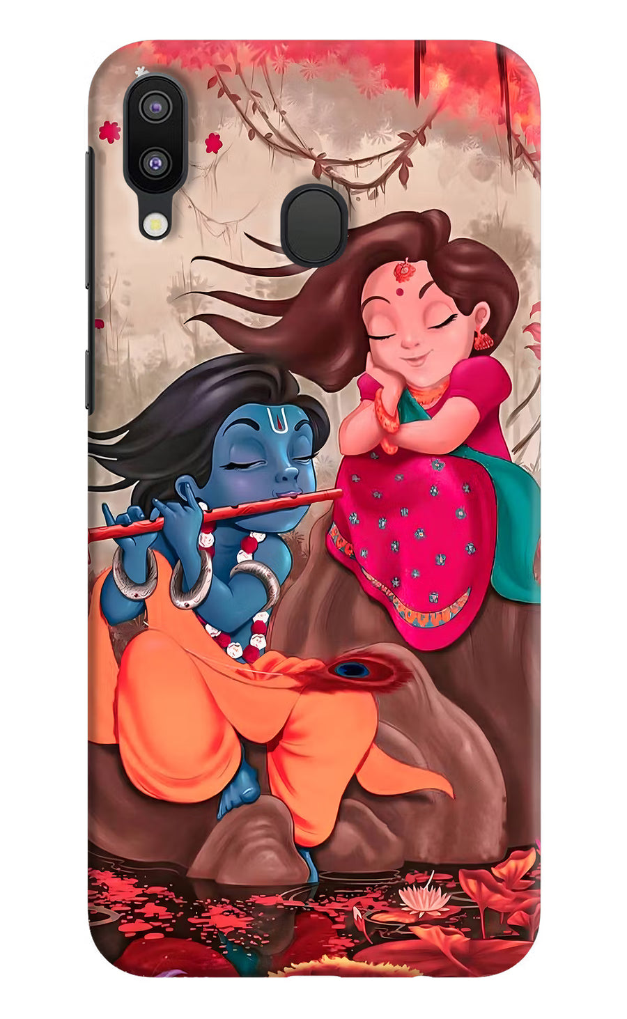 Radhe Krishna Samsung M20 Back Cover, Hard case