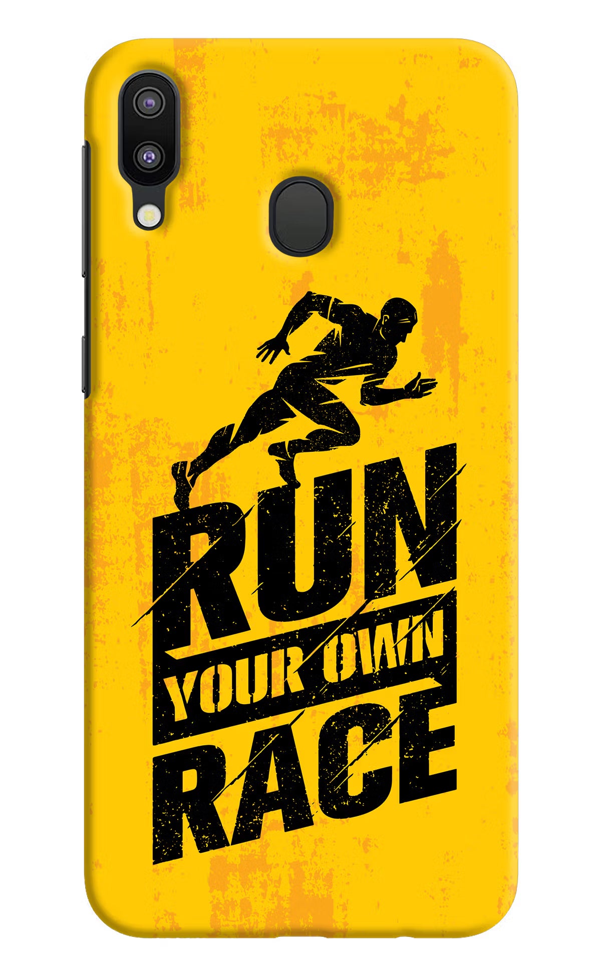 Run Your Own Race Samsung M20 Hard Case Back Cover by Casekaro