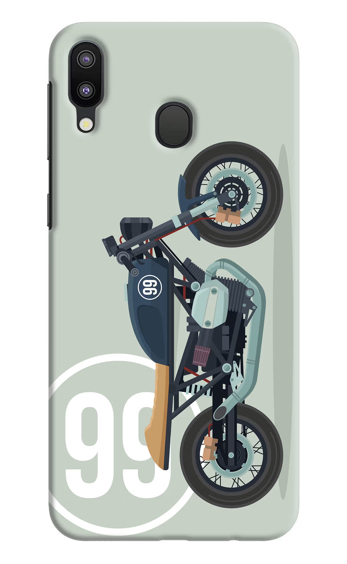 Classic Cafe Racer 99 Samsung M20 Hard Case Back Cover by Casekaro