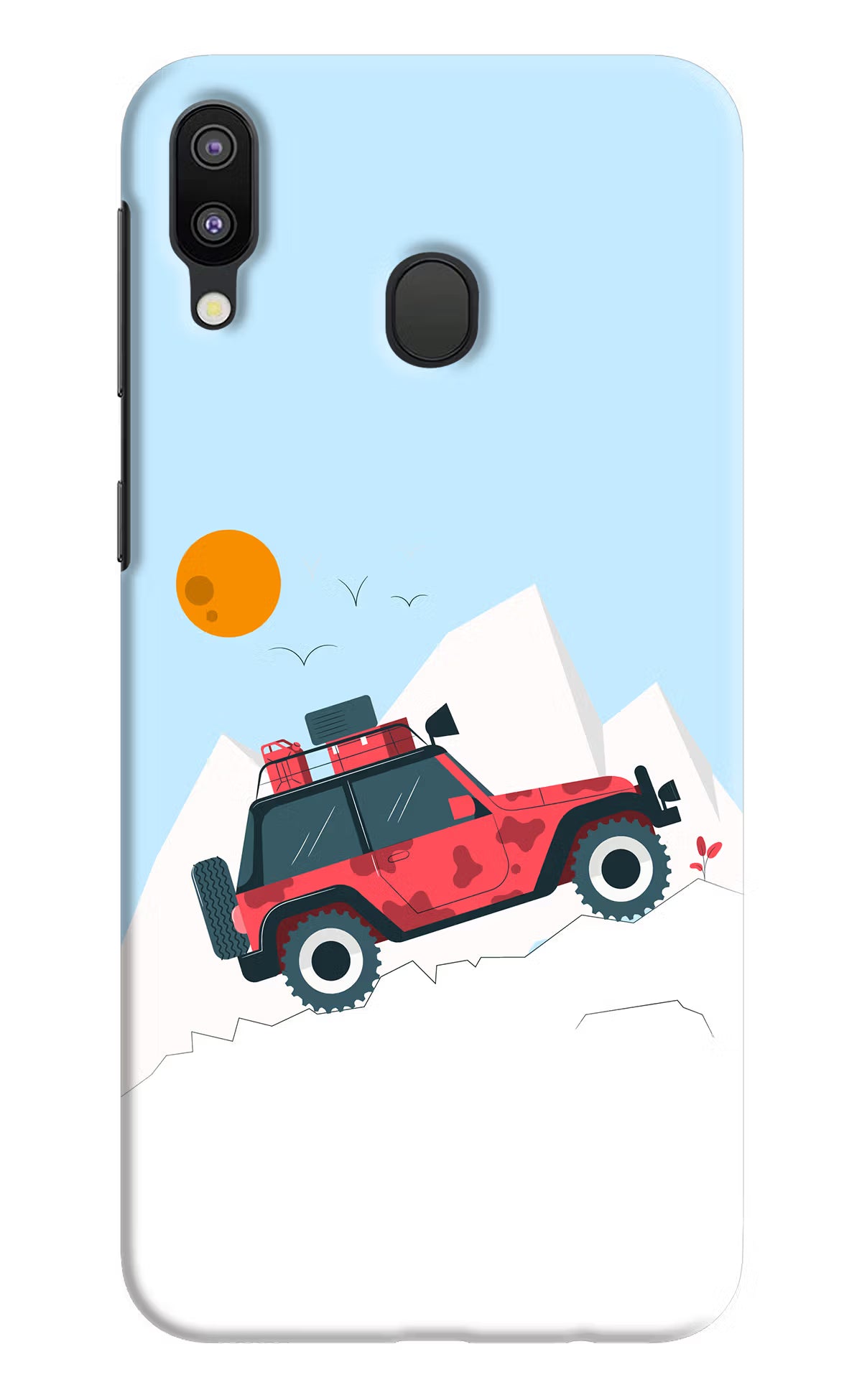 Mountain Trail Beast Samsung M20 Hard Case Back Cover by Casekaro