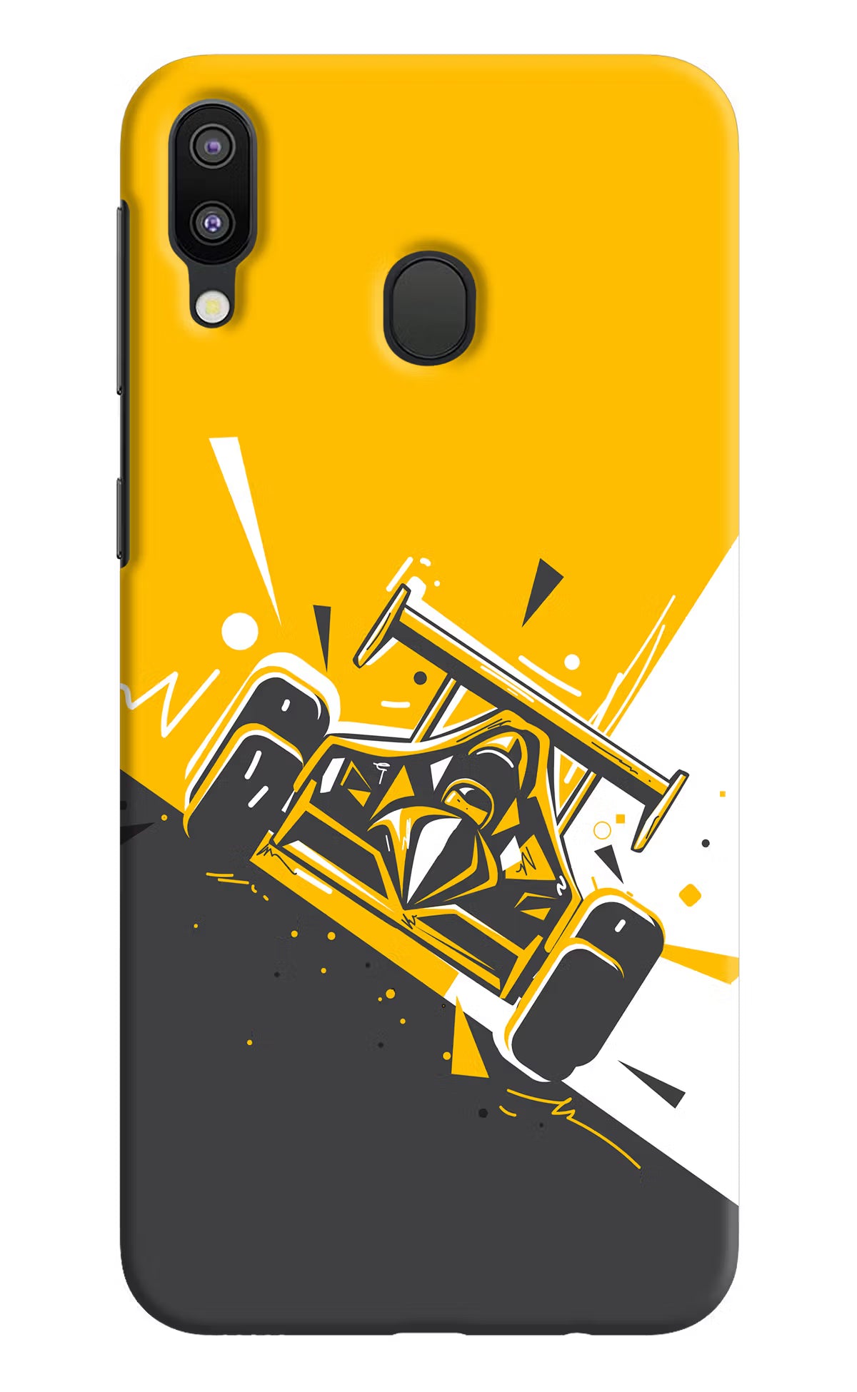 Track King Samsung M20 Hard Case Back Cover by Casekaro