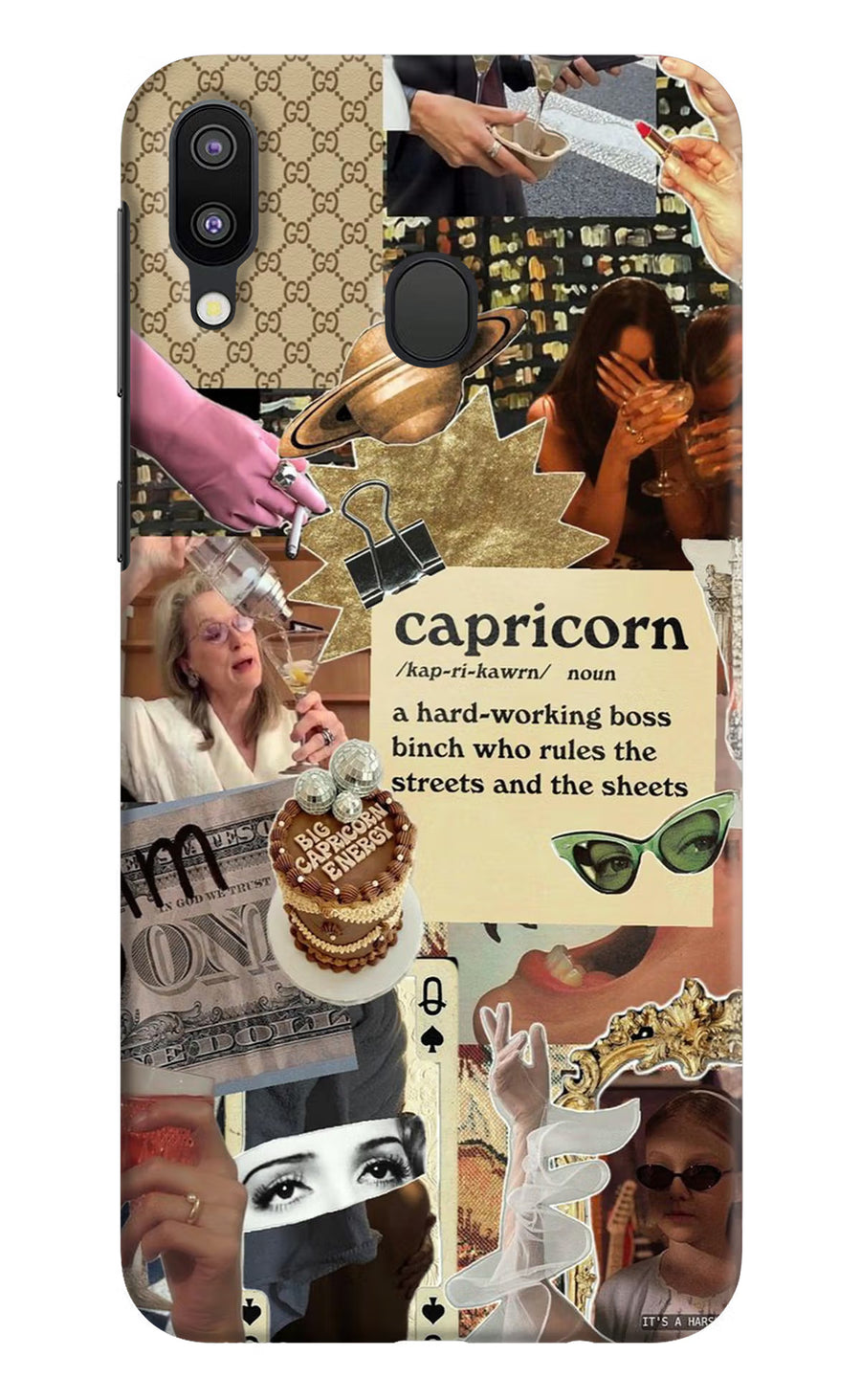 Capricorn Zodiac Samsung M20 Back Cover, Hard case
