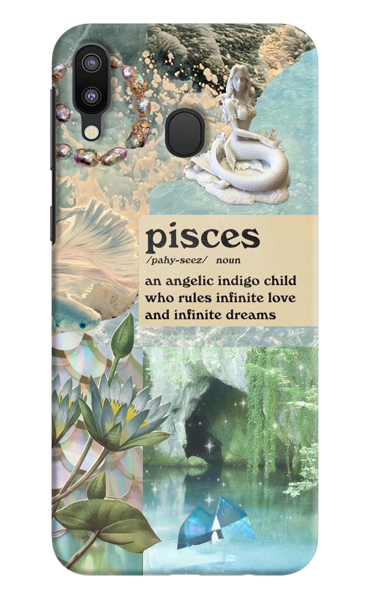 Pisces Zodiac Samsung M20 Hard Case Back Cover by Casekaro
