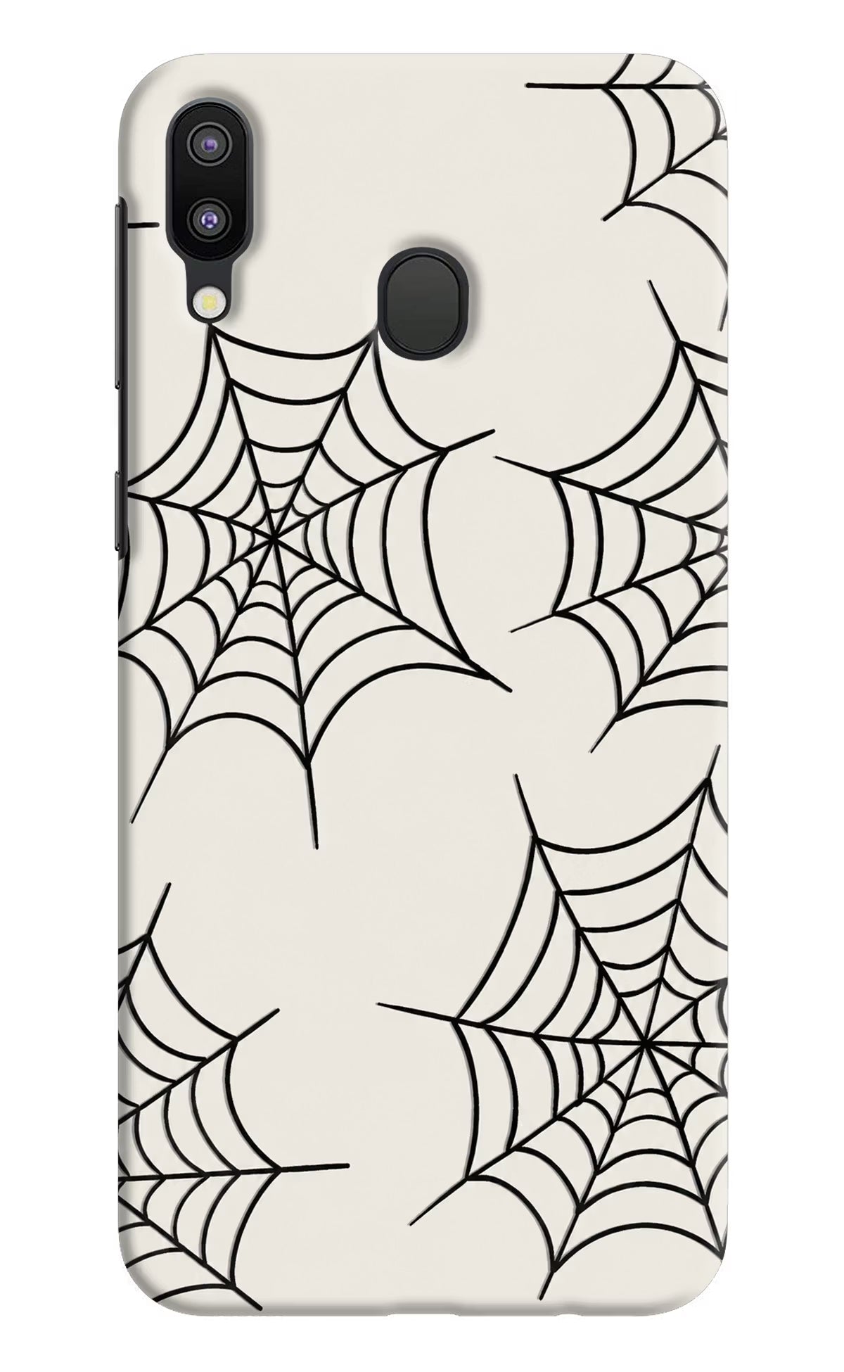 Spider Web Samsung M20 Hard Case Back Cover by Casekaro