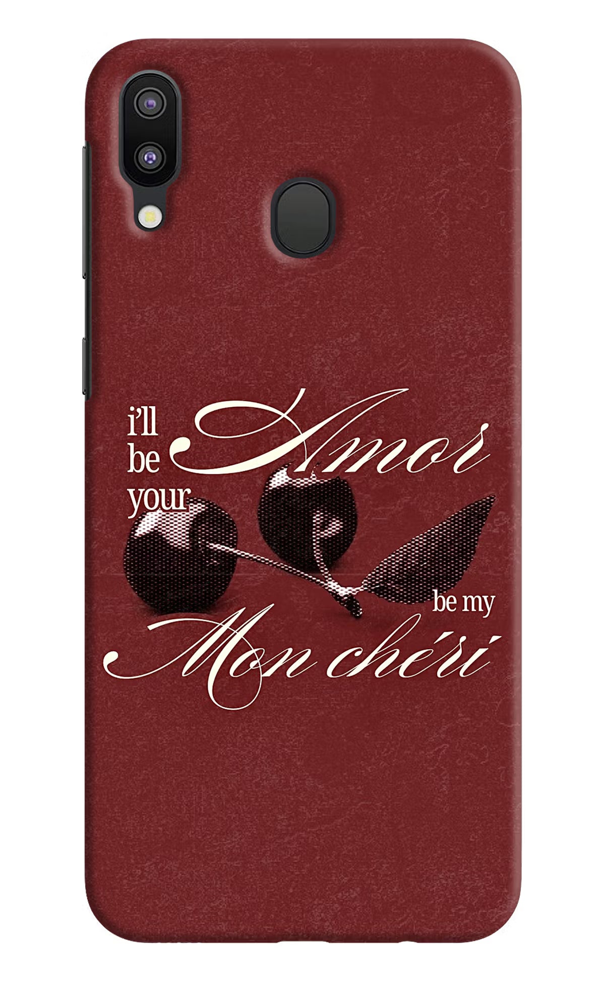Velvet Cherry Samsung M20 Back Cover