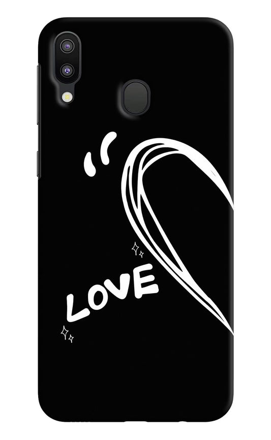 Love Line Samsung M20 Hard Case Back Cover by Casekaro