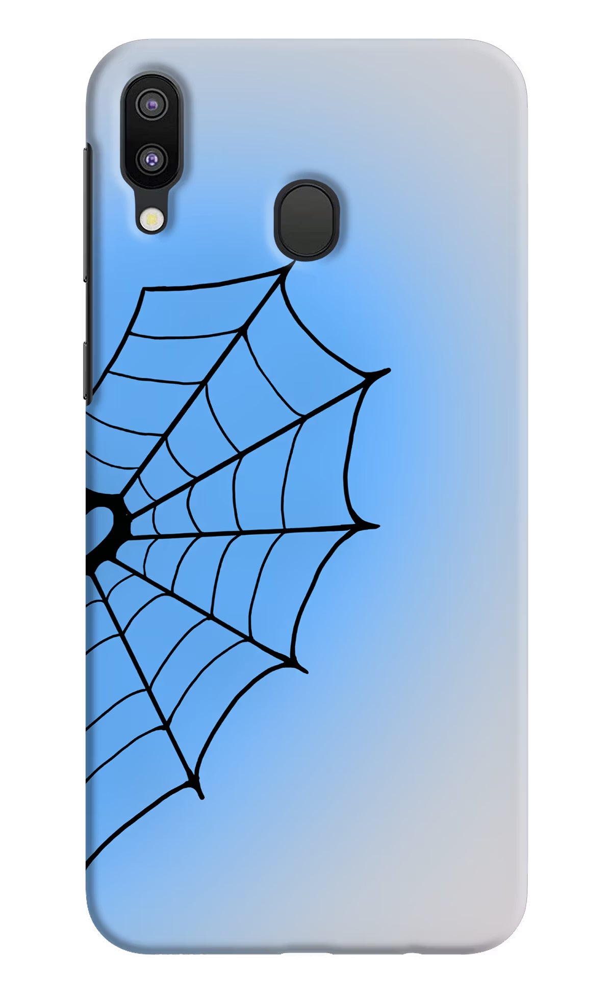Blue Web Samsung M20 Back Cover