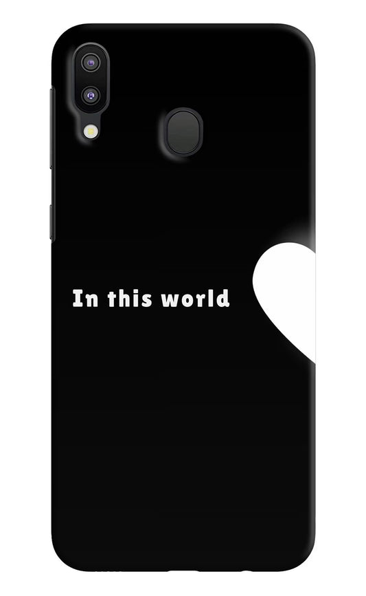 This World Samsung M20 Hard Case Back Cover by Casekaro