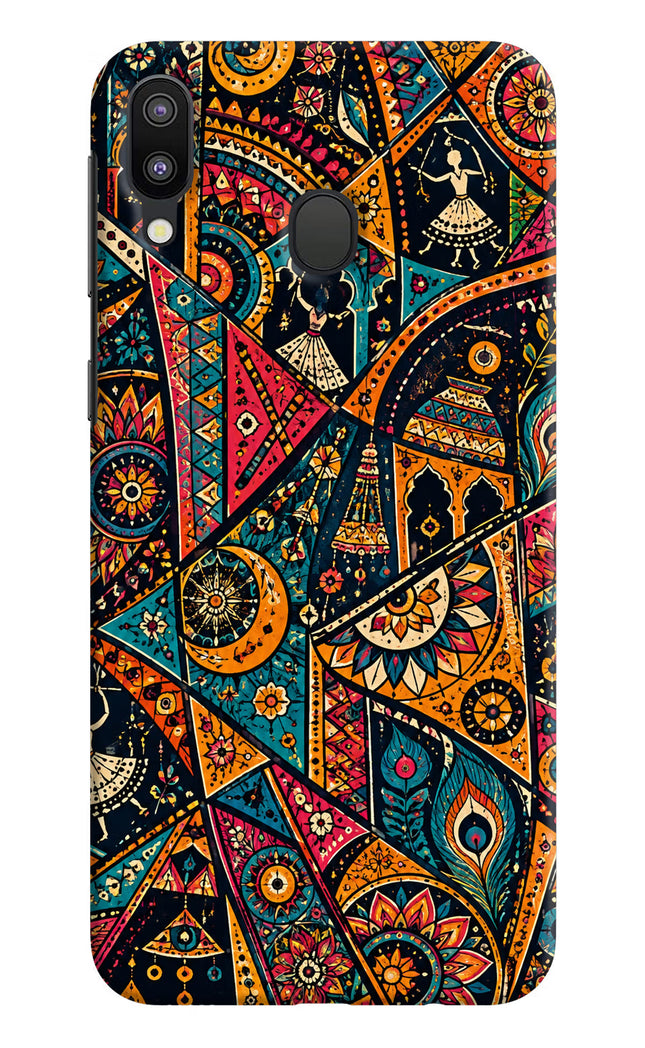 Folk Print Samsung M20 Hard Case Back Cover by Casekaro