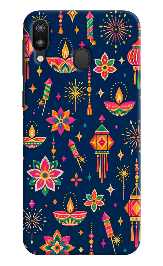 Festive Pop Samsung M20 Hard Case Back Cover by Casekaro