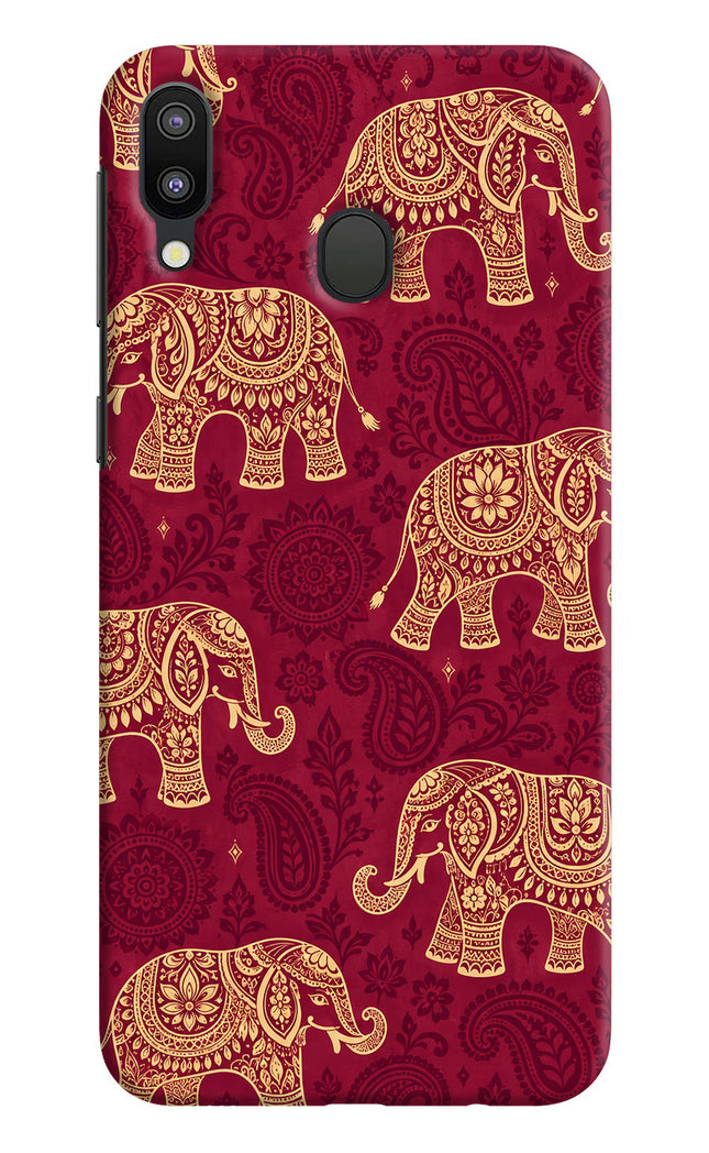 Maroon Elephant Samsung M20 Hard Case Back Cover by Casekaro