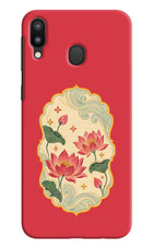 Pink Lotus Samsung M20 Hard Case Back Cover by Casekaro