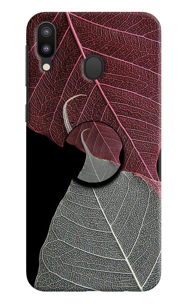 Leaf Pattern Samsung M20 Pop Case by Casekaro