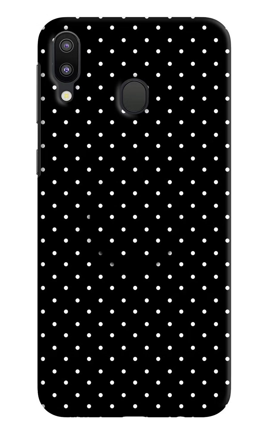 White Dots Samsung M20 Pop Case, Hard case