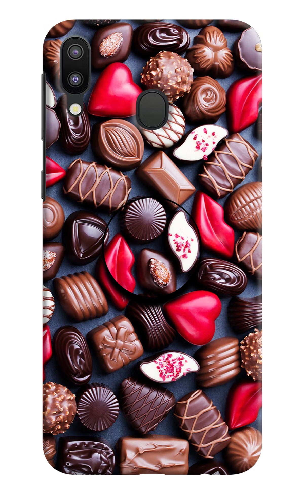 Chocolates Samsung M20 Pop Case by Casekaro