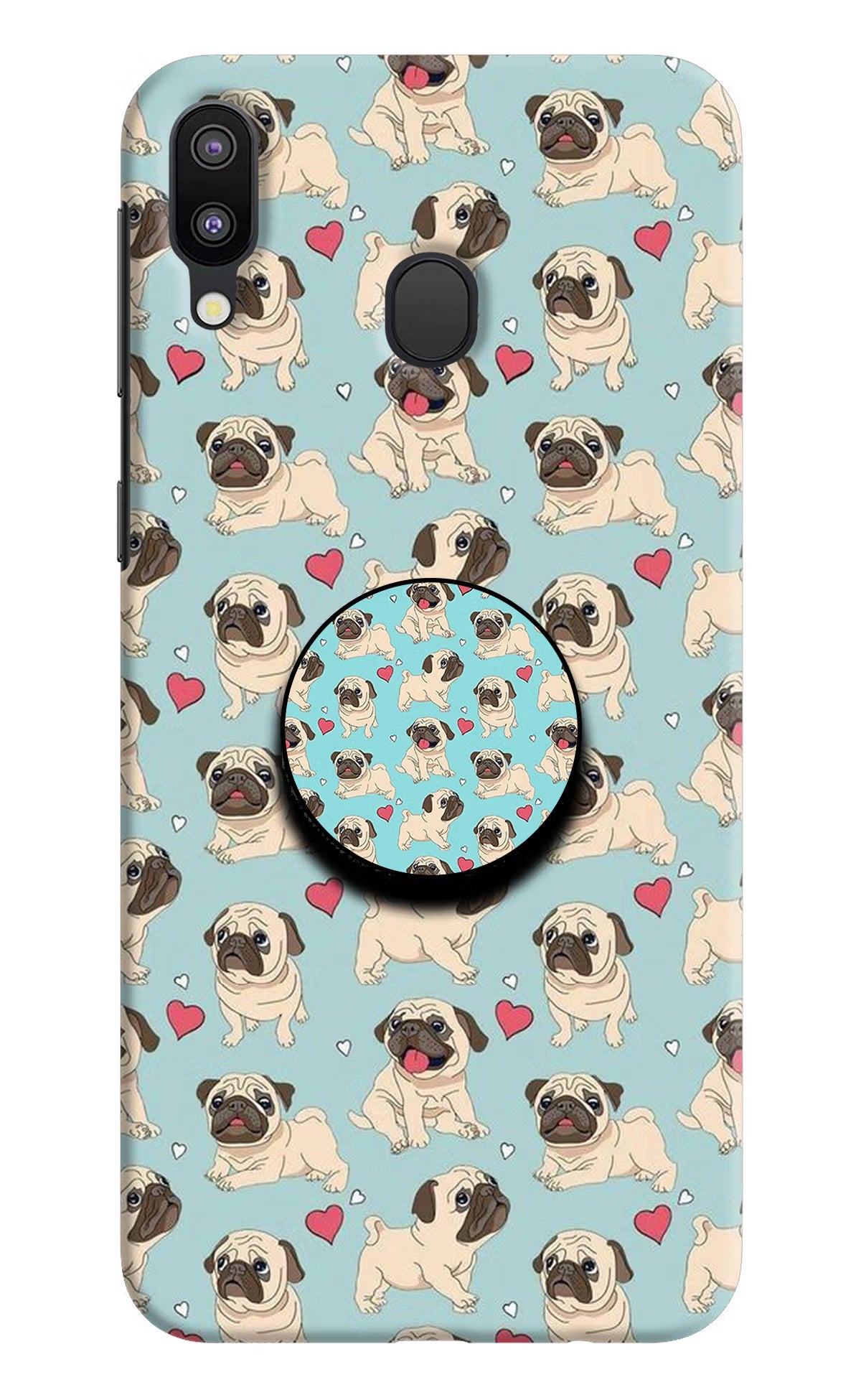 Pug Dog Samsung M20 Pop Case by Casekaro