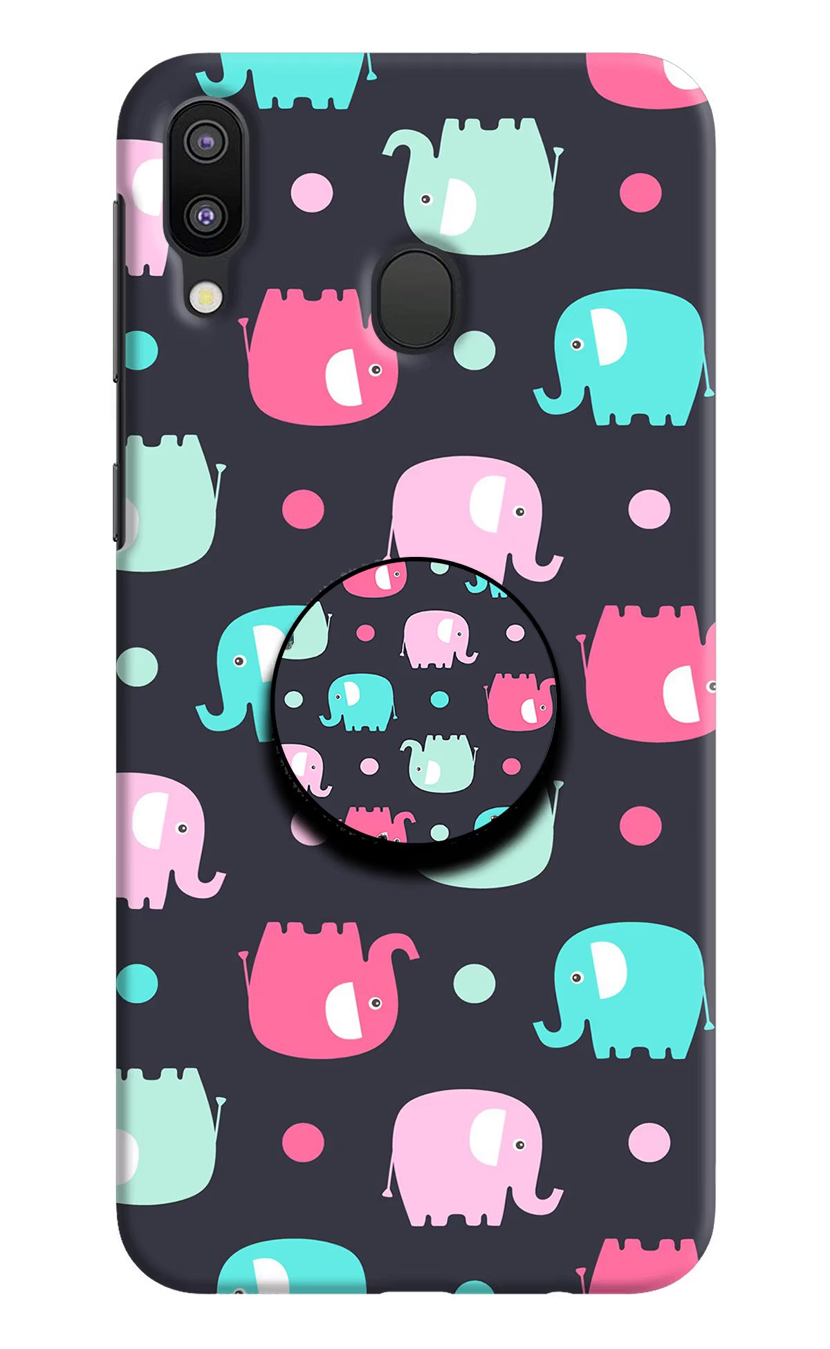 Baby Elephants Samsung M20 Pop Case by Casekaro