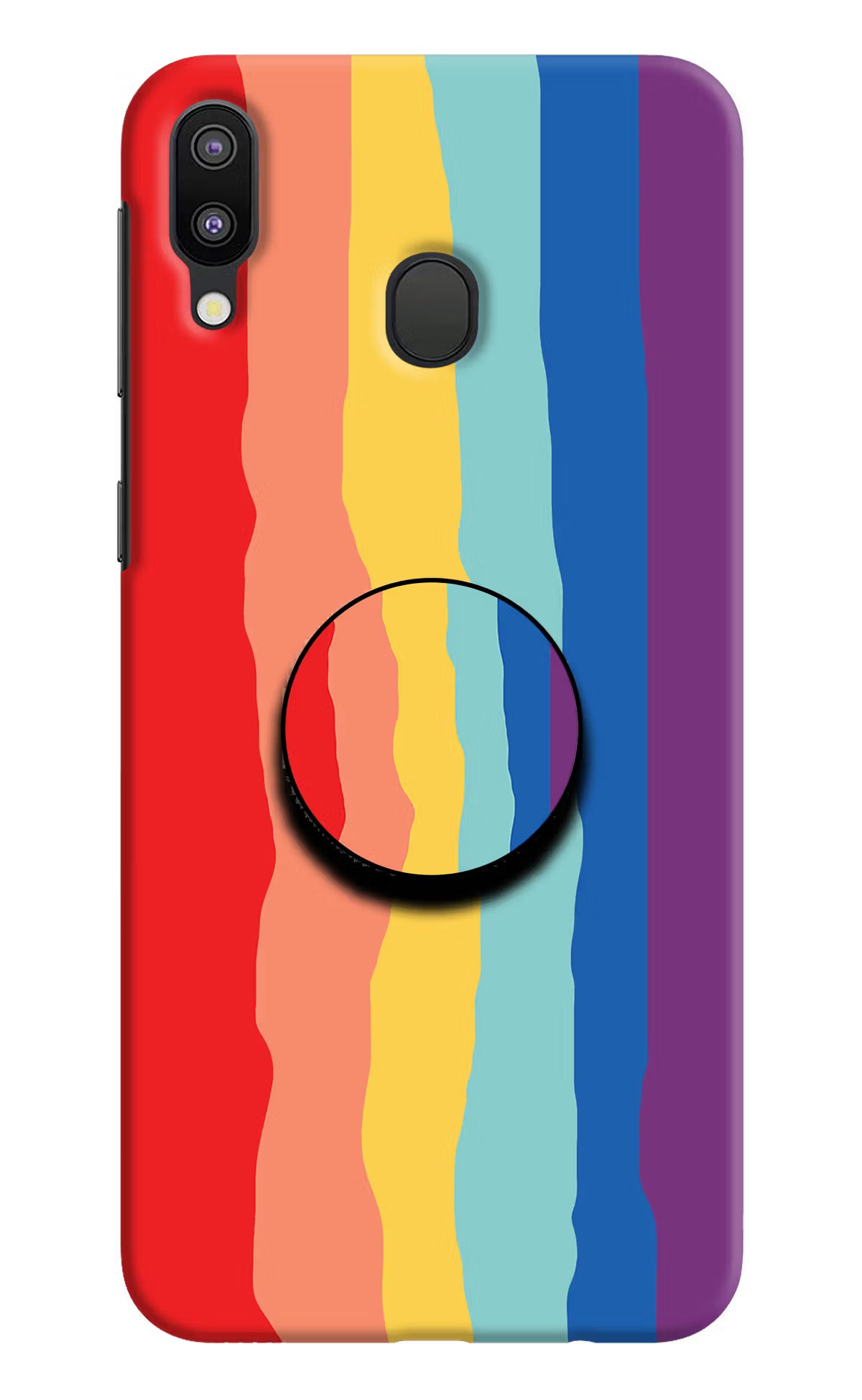 Rainbow Samsung M20 Pop Case by Casekaro