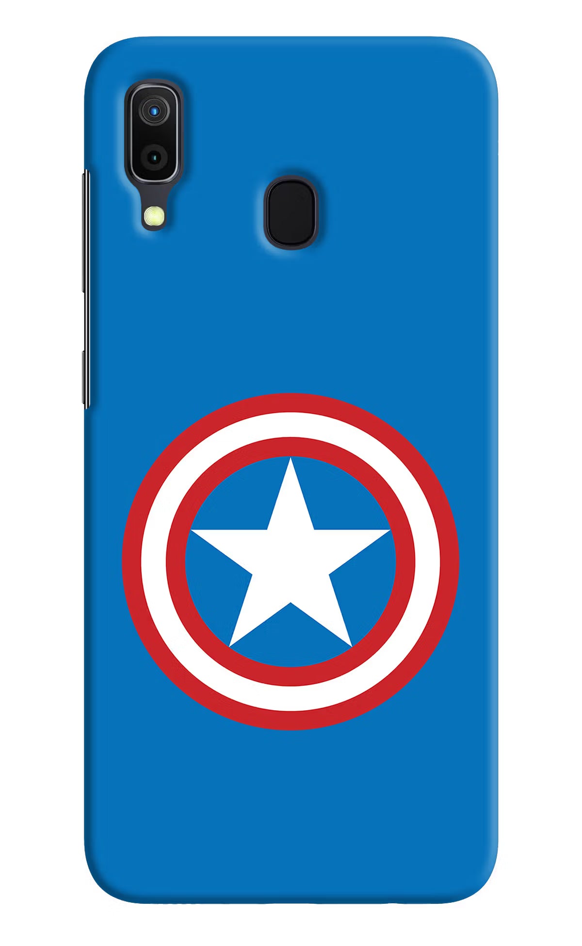 Captain America Logo Samsung A30 Hard Case Back Cover by Casekaro