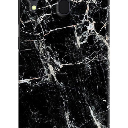 Black Marble Texture Samsung A30 Hard Case Back Cover by Casekaro