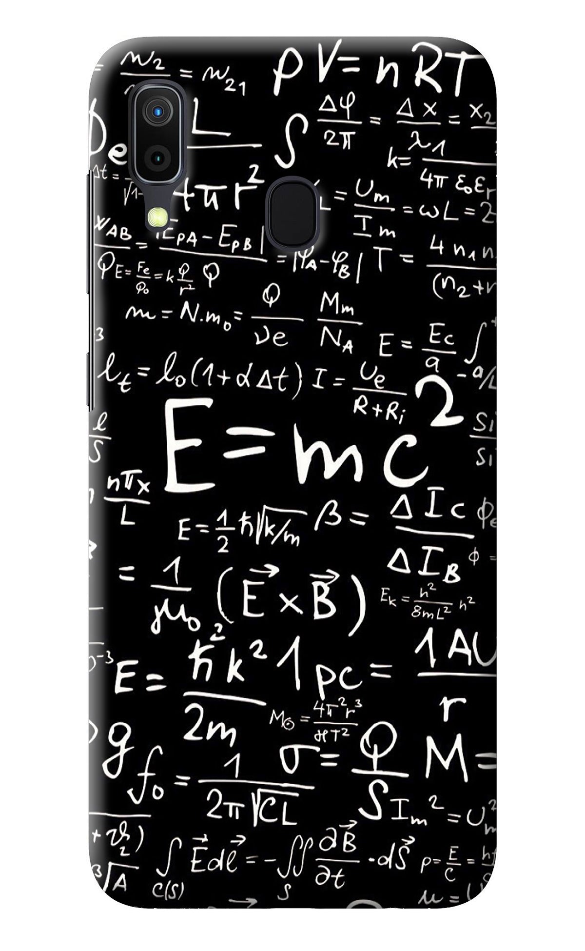 Physics Albert Einstein Formula Samsung A30 Back Cover