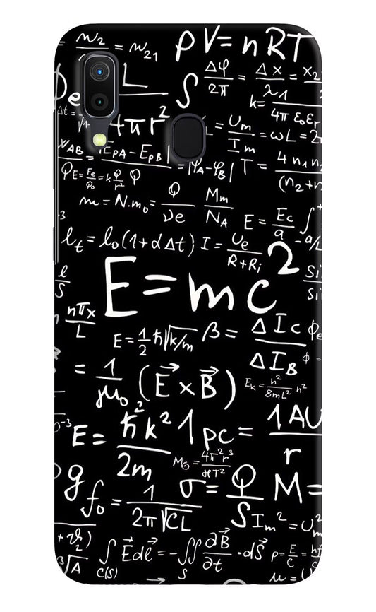Physics Formula Samsung A30 Hard Case Back Cover by Casekaro
