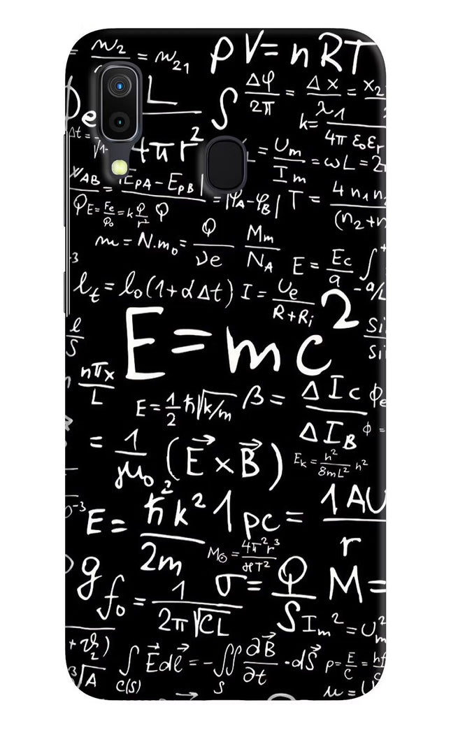 Physics Formula Samsung A30 Hard Case Back Cover by Casekaro