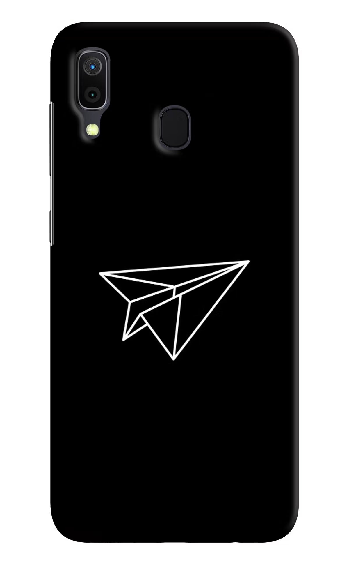 Paper Plane White Samsung A30 Hard Case Back Cover by Casekaro