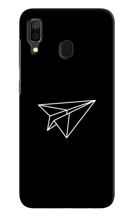 Paper Plane White Samsung A30 Hard Case Back Cover by Casekaro