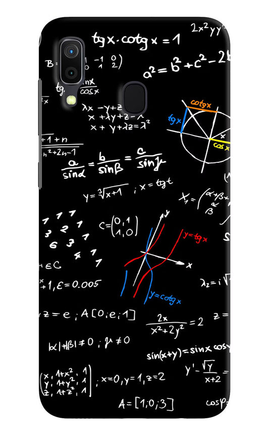 Mathematics Formula Samsung A30 Hard Case Back Cover by Casekaro