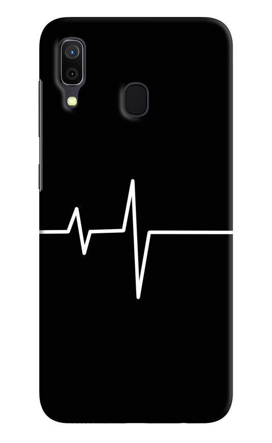 Heart Beats Samsung A30 Hard Case Back Cover by Casekaro
