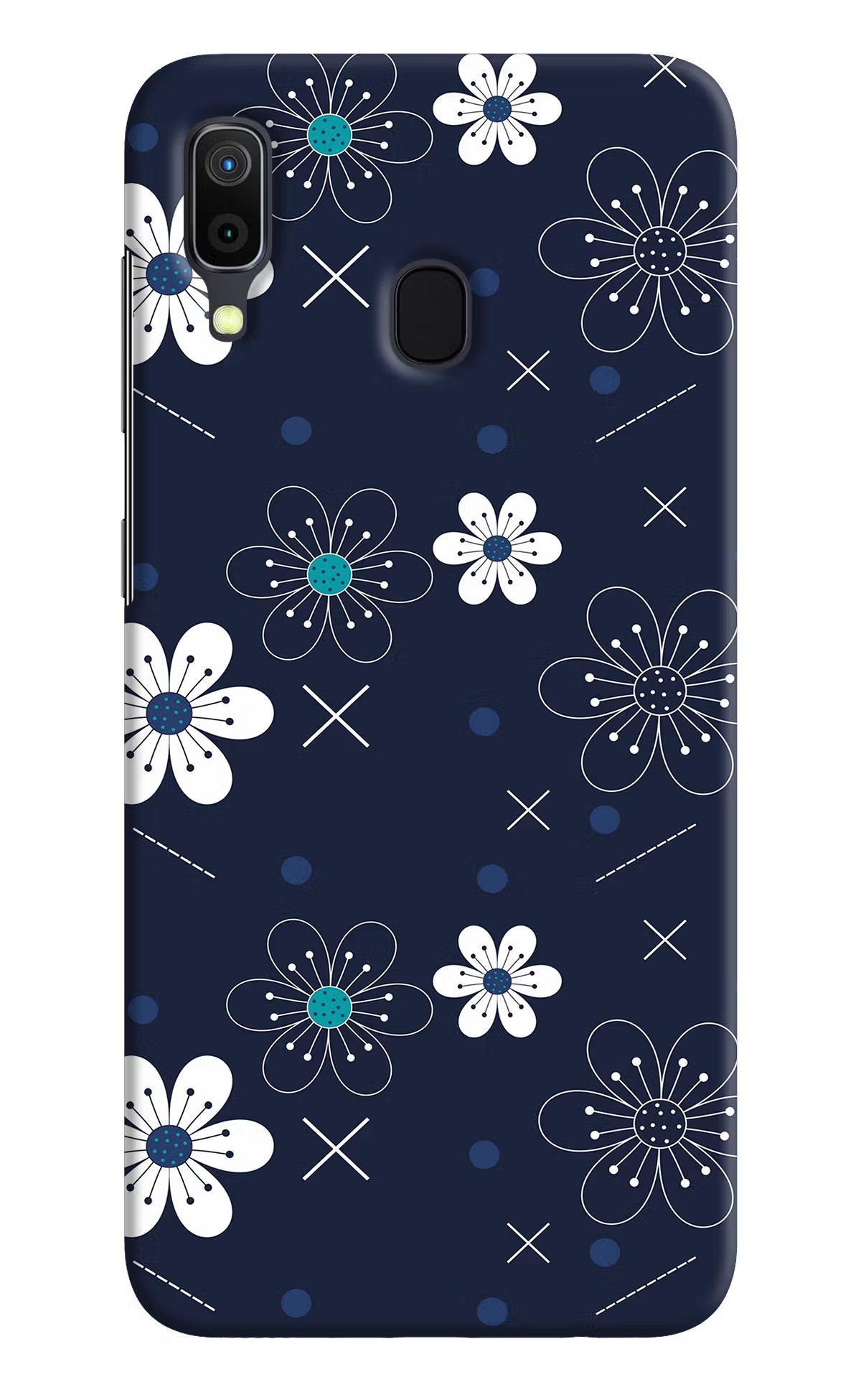 Flowers Samsung A30 Hard Case Back Cover by Casekaro
