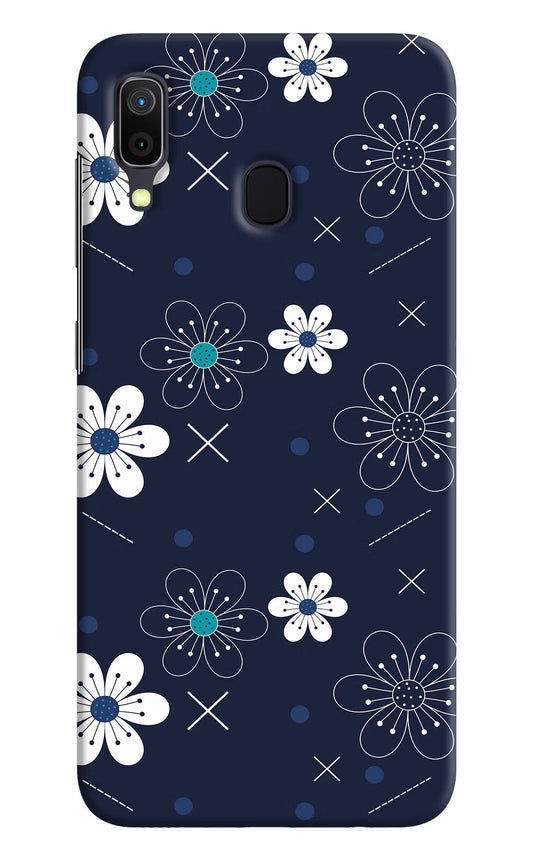 Flowers Samsung A30 Hard Case Back Cover by Casekaro