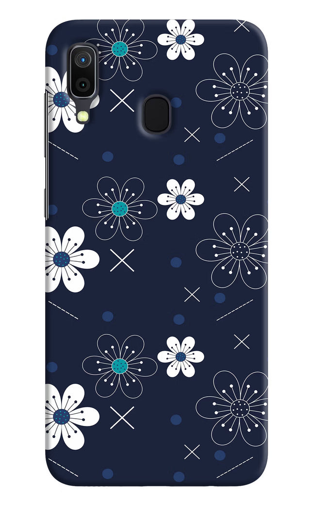 Flowers Samsung A30 Hard Case Back Cover by Casekaro