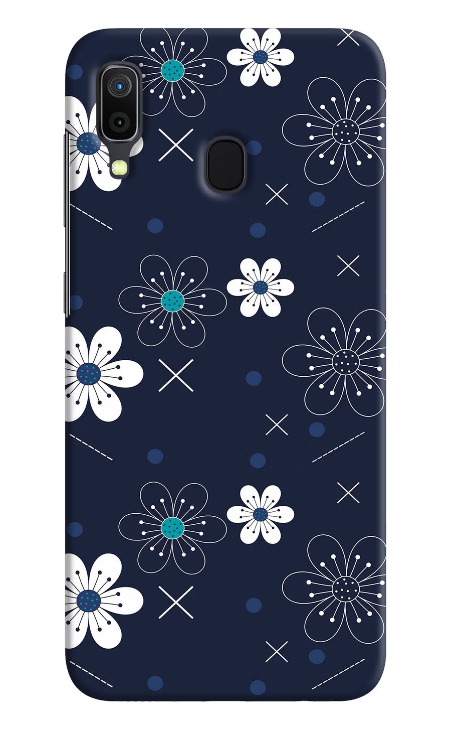 Flowers Samsung A30 Back Cover, Hard case