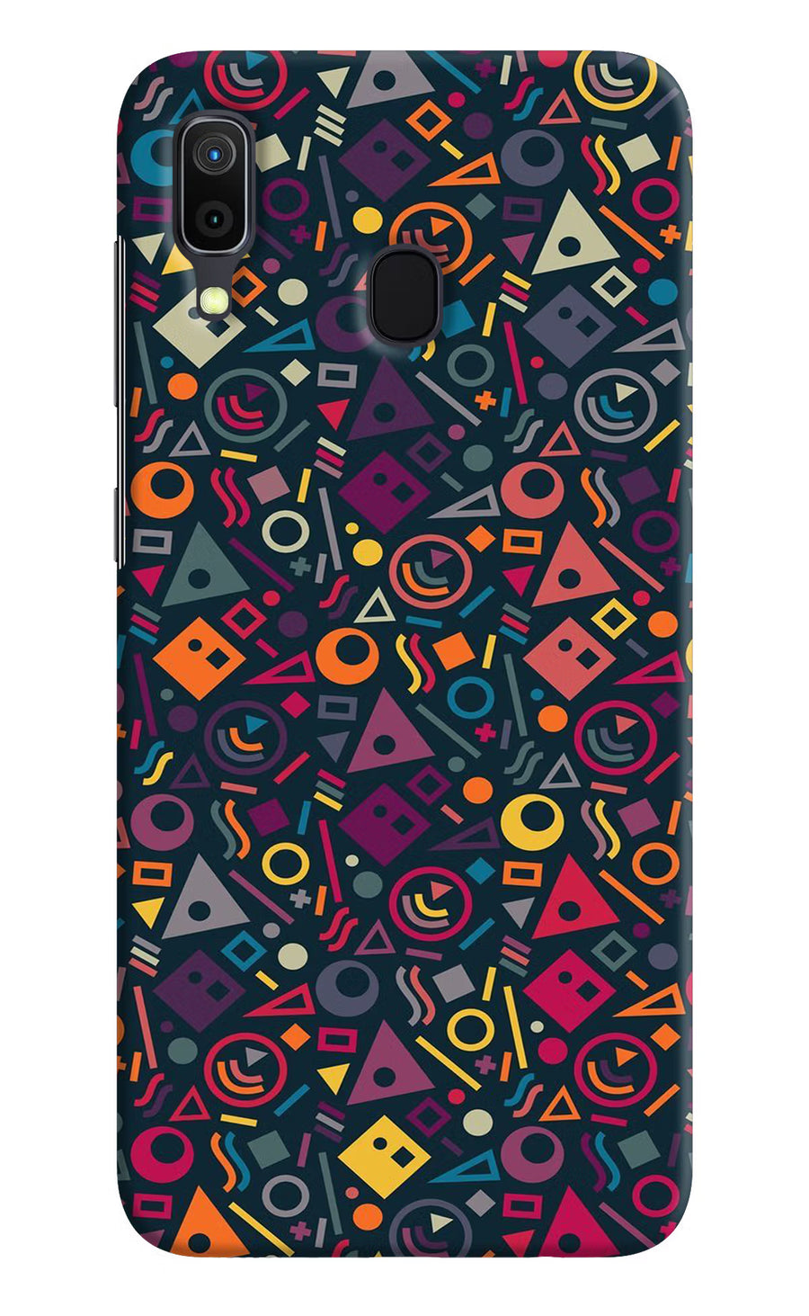 Geometric Abstract Samsung A30 Back Cover, Hard case