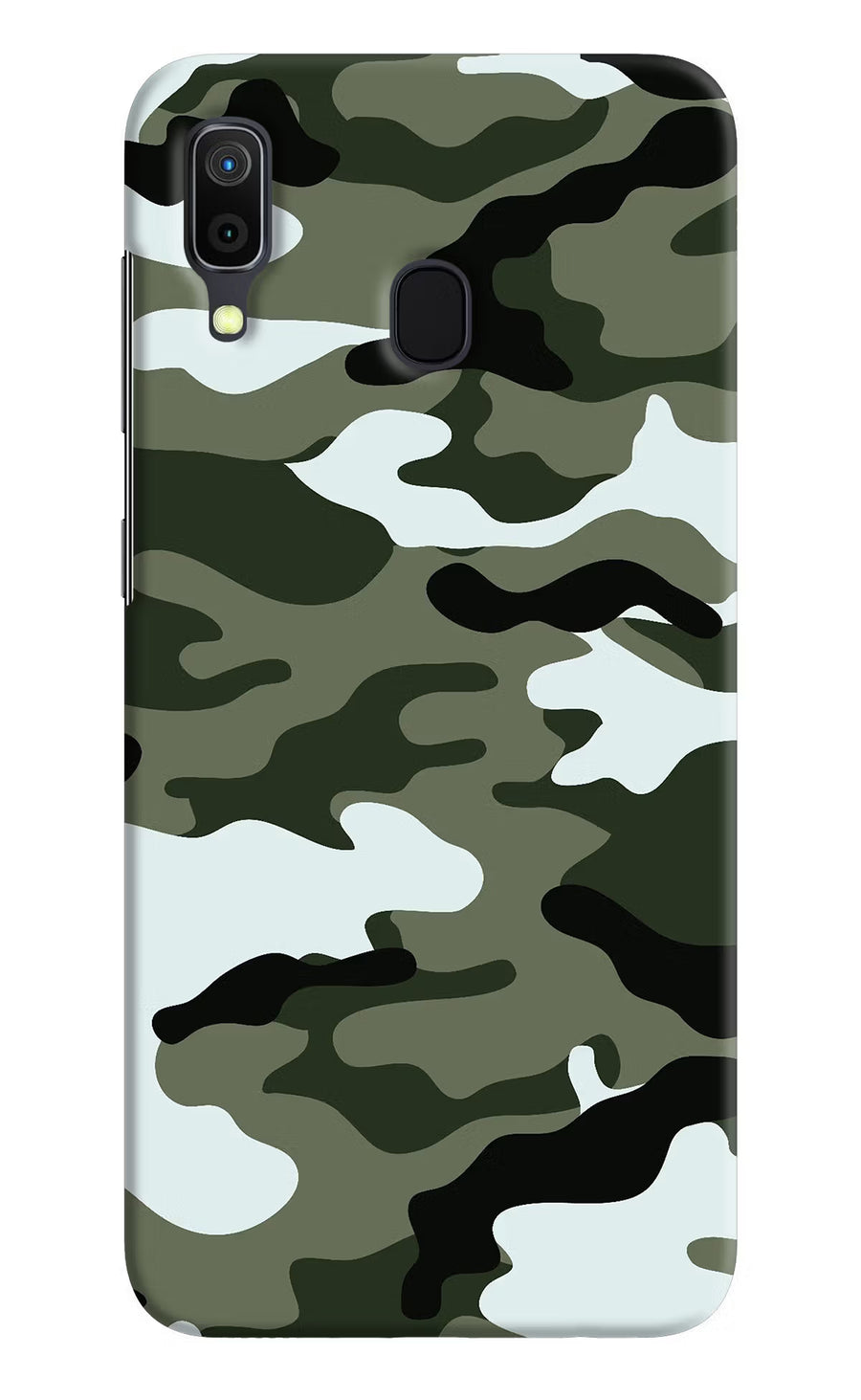 Camouflage Samsung A30 Back Cover, Hard case