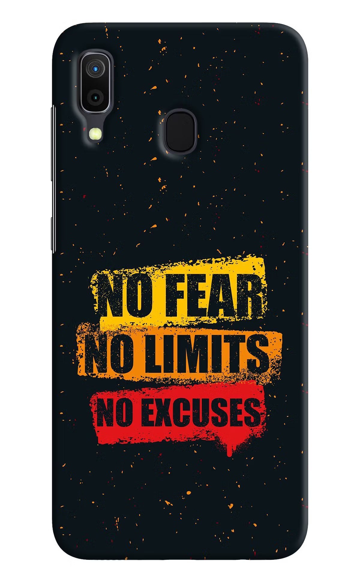 No Fear No Limits No Excuse Samsung A30 Hard Case Back Cover by Casekaro
